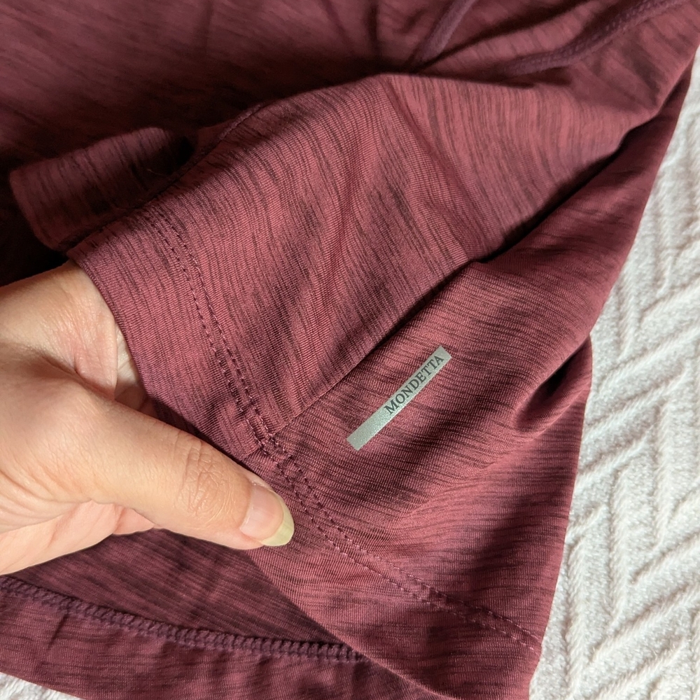Size Small, Mondetta Mauve Quarter-Zip Long Sleeve Shirt, EUC - Picture 11 of 15